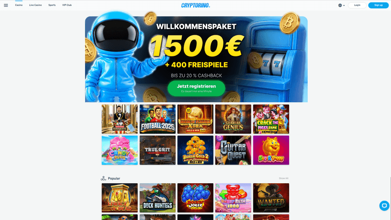Cryptorino Casino Test 2026